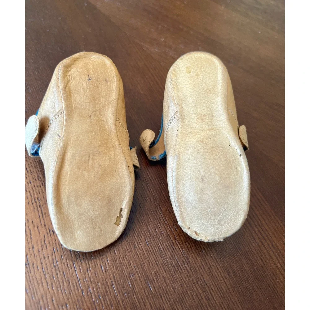 Mary Jane Shoes Infant 4 Inch Tan Fair Antique Leather Brass Buckle